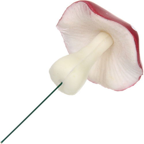 Фигура на спице Грибочек - Мухомор затейник 5,5 см, бордовый_3