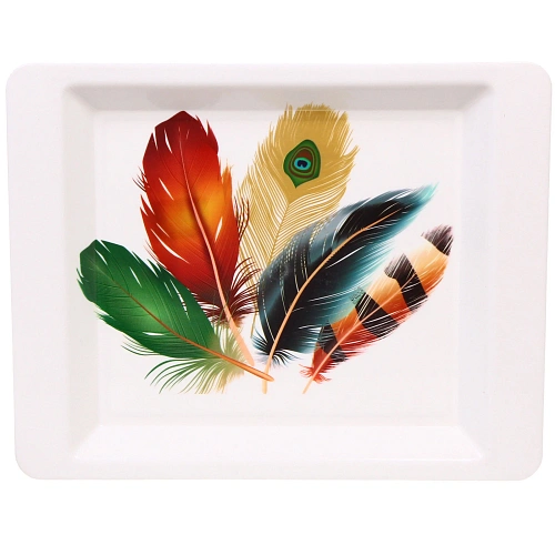 Поднос пластиковый "Волшебное перо" 38*30*2,5см 