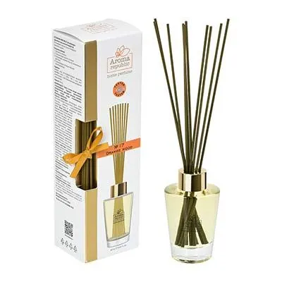 AROMA REPUBLIC Ароматический диффузор в стеклянном флаконе 90 мл,"№17 Orange wood" /6