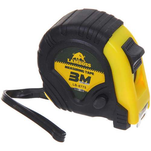 Рулетка Lamboss три фиксатора обрезиненный корпус 3М_4