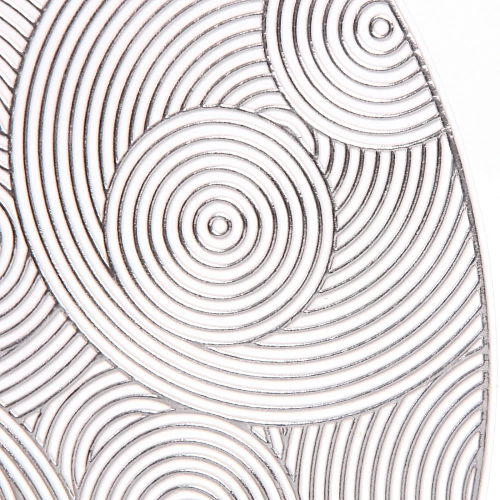 Салфетка на стол 38см Бесконечность, серая_3