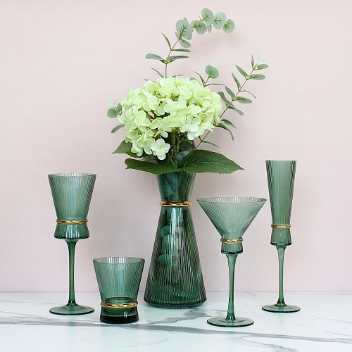 Бокал для мартини 220 мл VIVALDI в наборе 6шт, зеленый_9