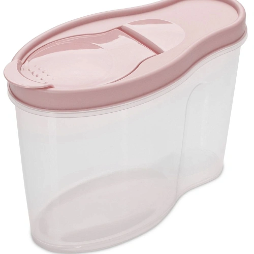 Контейнер пластиковый пищевой Альто 1,4л для сыпучих продуктов в ассортименте С282_4