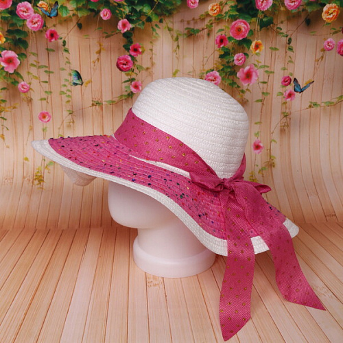 Шляпа женская с широкими полями TiraMiSu- Адель, микс 5 цветов, р58, ширина полей 13 см_3