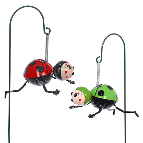 Фигура на спице "Божья коровка " 11*9*60 см