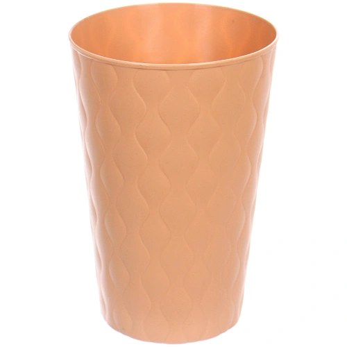 Стакан пластиковый 400мл Волна в наборе 4шт, микс цветов_3