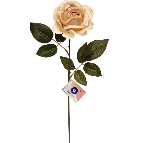 Искусственные цветы "FLOWERS MAGIC" 53см Роза чайная