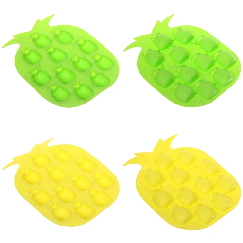 Форма для льда силиконовая "Ананас" 19*14см, цвета микс