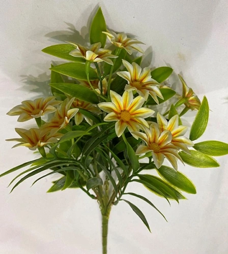 Искусственные цветы "Волшебство лета" 32см Космея 15 цветков желтые