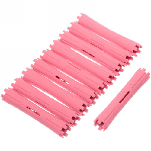 Бигуди пластмассовые-коклюшки 10шт "Styling", микс 6 цветов, d=1,6см (прозрачный пакет с подвесом), без резинки