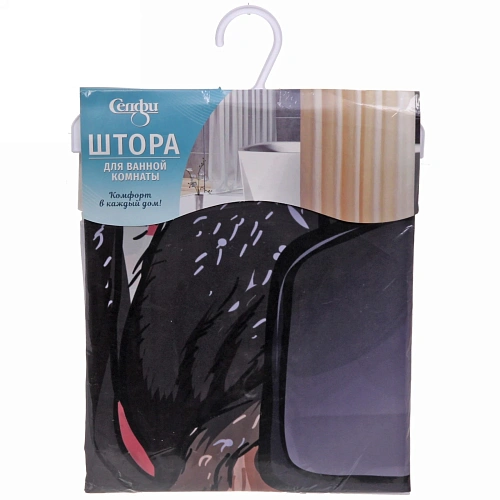 Штора для ванной 180х180 Селфи полиэстер Rock_4