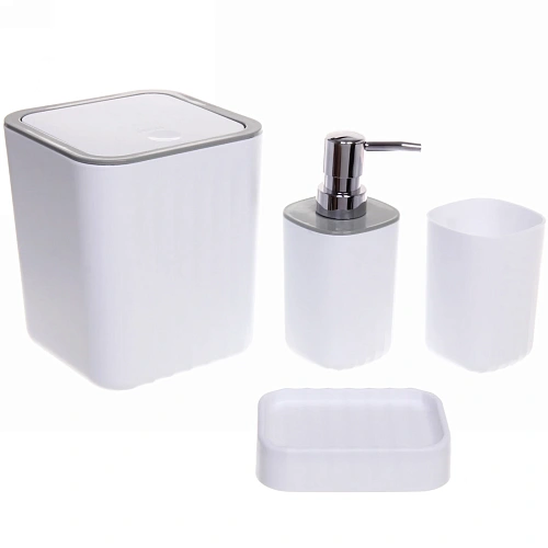 Набор для ванной из 4-х предметов "Жемчуг"