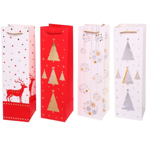 Пакет подарочный "Белая сказка" 11*38*11 см