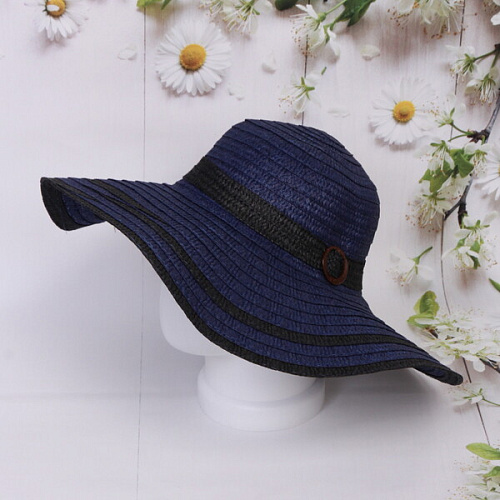 Шляпа женская с широкими полями TiraMiSu- Мирель, микс 6 цветов, р58, ширина полей 15 см_28