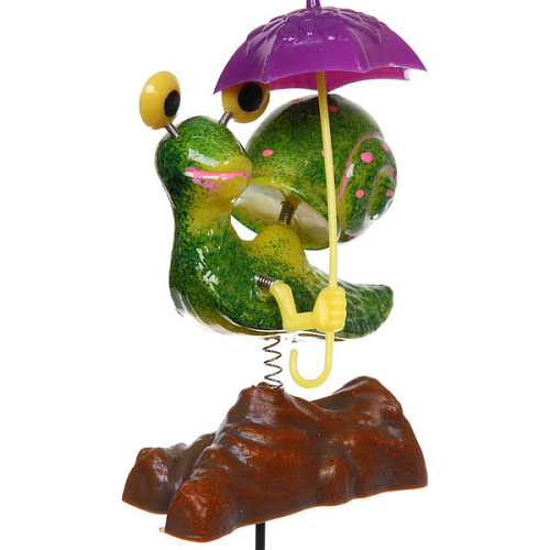 Фигура на спице Улитка с зонтиком 60 см (фигура 138 см), микс_4