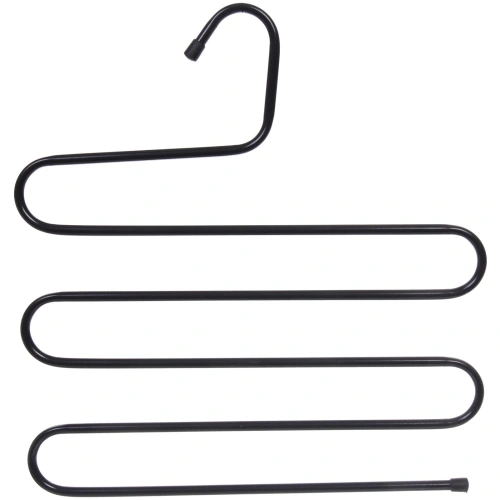 Вешалка металлическая для брюк 5 секций "ИДЕЯДОМА", цвет черный, 33*34см