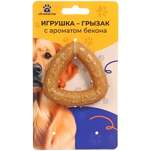 Игрушка - грызак "Счастливый БРО", косточка, 6,8*1см / 42гр